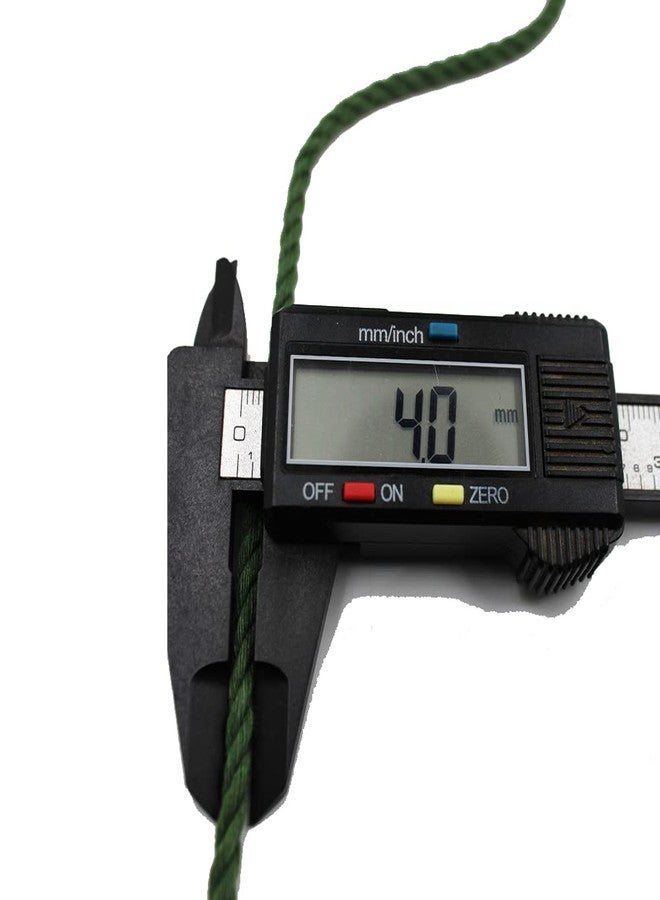 Bobbiny | 3 Ply Twisted Macrame Cotton Cord Dori (Roll Packaging) Thread for Macrame DIY and Other Projects | Green | 4mm,100 Meter - Image 4